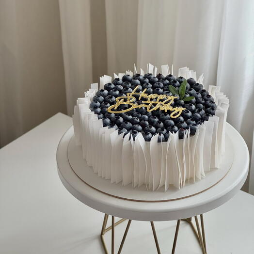 Blueberry Luxury Cake  | Minimal Elegant Design