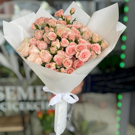 Розовый букет для душа 🤍🌸