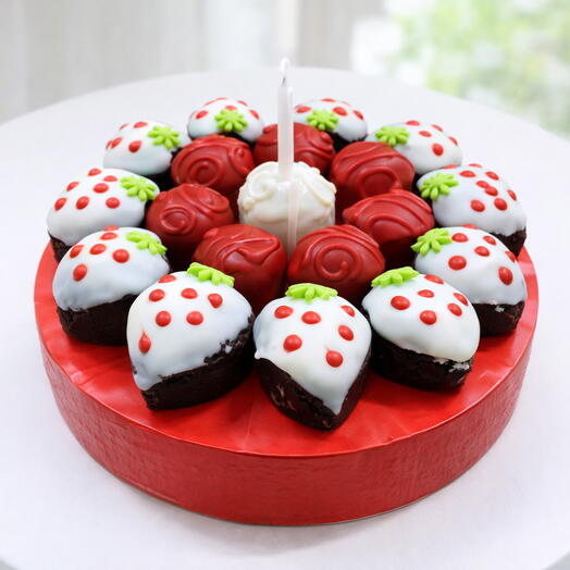 Truf Kek ve Kalp Kekli Aranjman