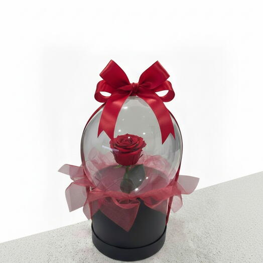 Kristal Kurede Premium Kırmızı Gul Aranjmanı