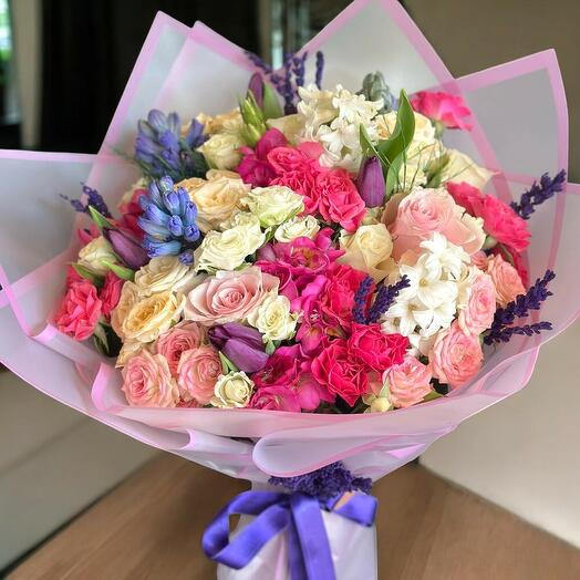 Karışık Mevsim Gul Buketi