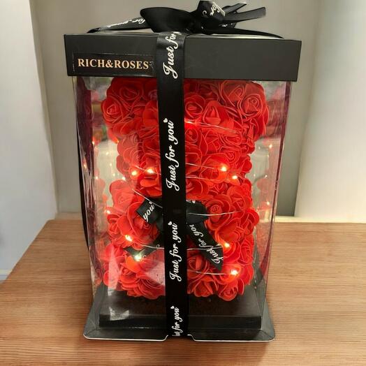 Tedy Rose Bear Ledli – Işıklı Gul Ayıcık