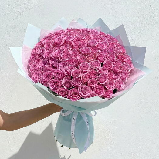 101 Pembe Gül Buketi