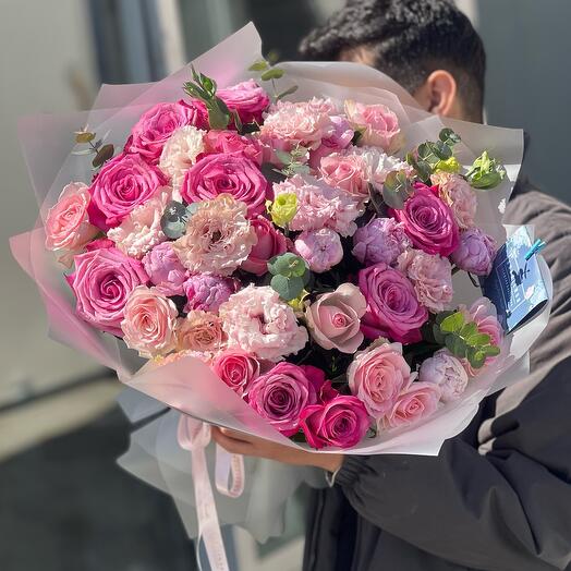 Mix peony roses eustoma