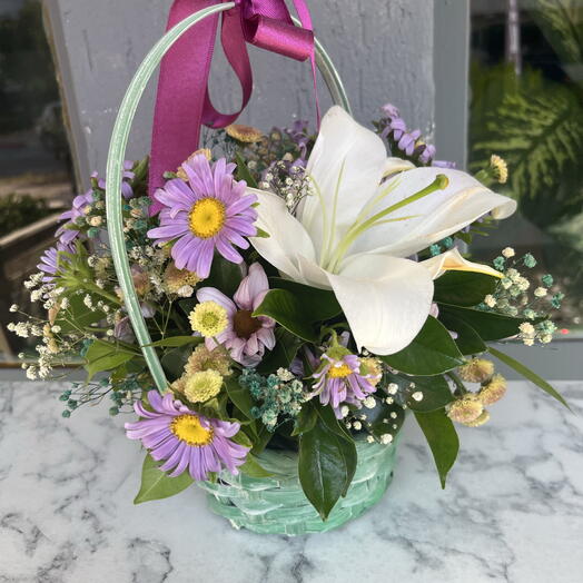 Kırçiçekleri sepeti