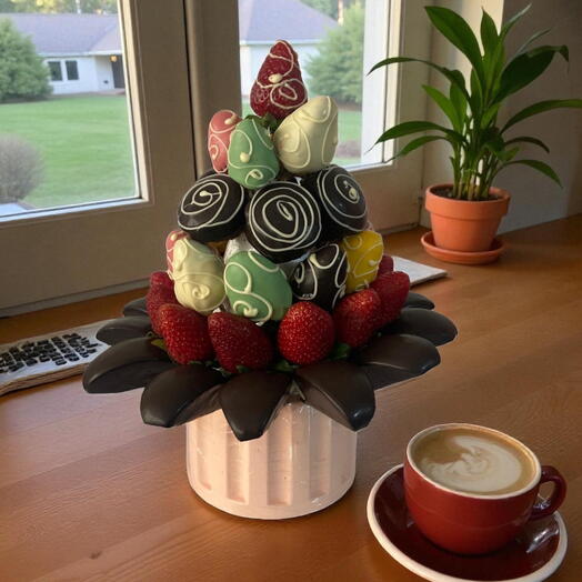 Çikolatalı Meyve Buketi