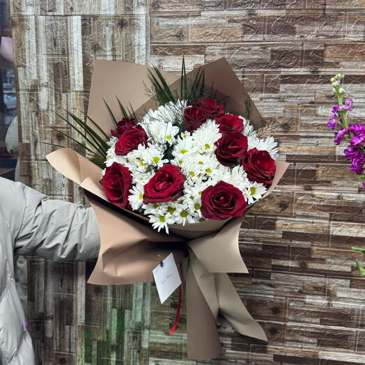 Papatyalı Gul Buketi 01