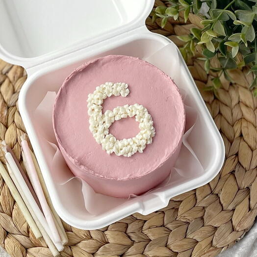 Minimal Birthday Bento Cake