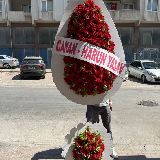 2 li çelenk gerbera