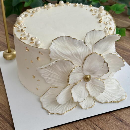 Big flower cake 4/6 kişilik