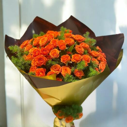 Turuncu Çardak Gul Buketi