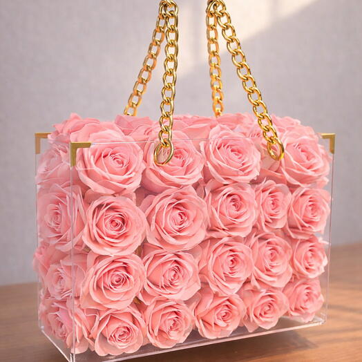 Zincir Askılı Luks Tasarım Çiçek Kutusu İsme Özel