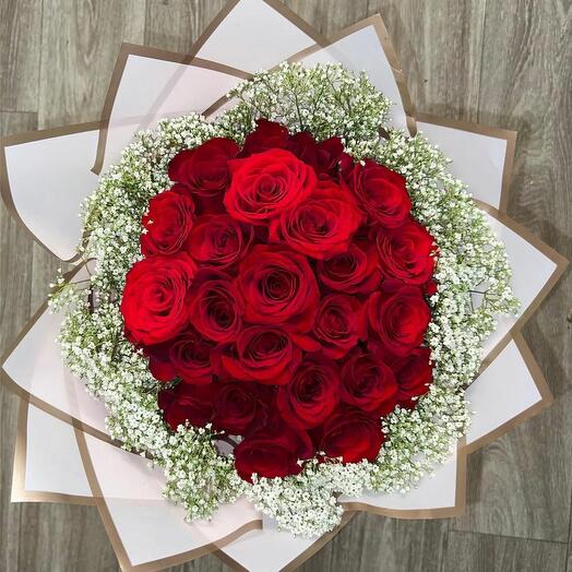 Kırmızı gul buketi