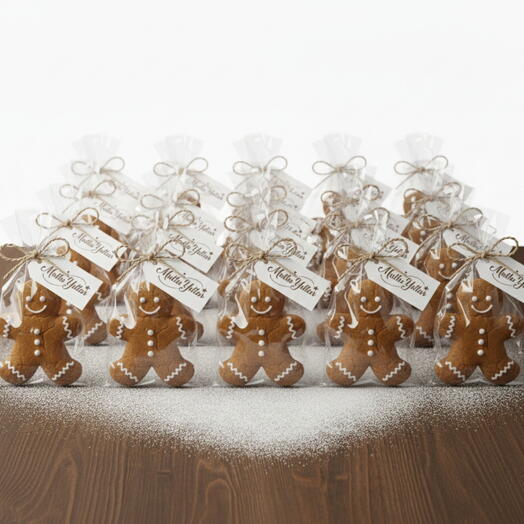 New Year's Gift: 30-piece Gingerbread Man Set (Jute Twine)