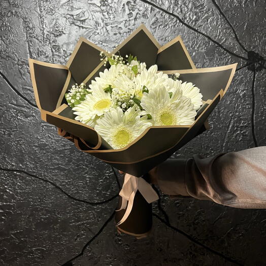 Beyaz GERBERA BUKETİ