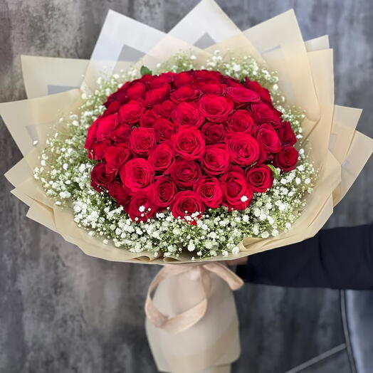 Kırmızı Gul Buketi 61 Adet