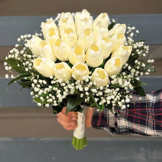 Yapay Islak Lale Demeti (Gelin Çiçeği)