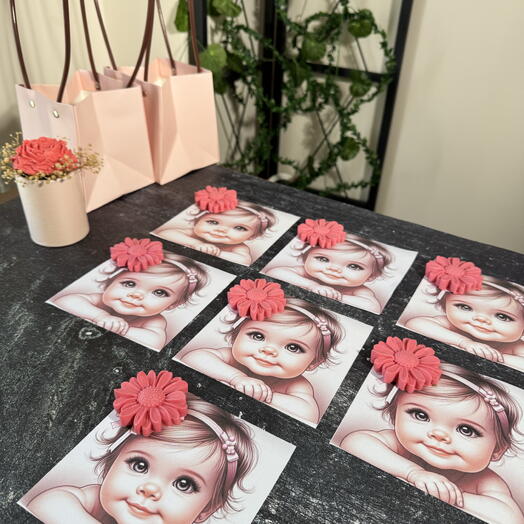 7 Adet Doğum gunu kart hediyelik / kokulu sabundan çiçek