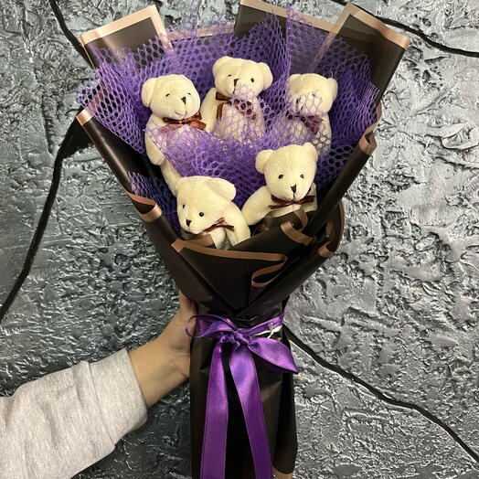 Beyaz Pembe Peluş Ayıcık