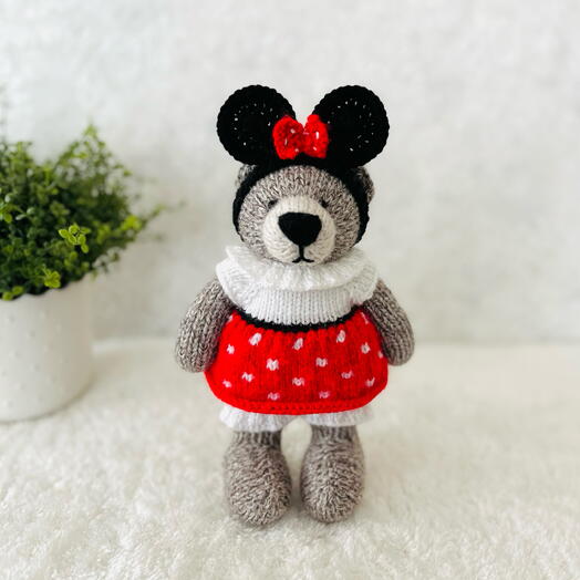 Özel Tasarım Amigurumi Mini Maus Tarzı Ayıcık - El Yapımı Hediye