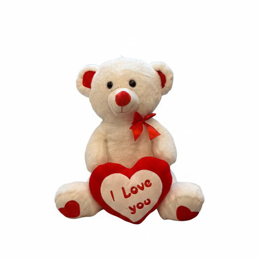 Kuçuk Boy Peluş Ayıcık – Kalpli I Love You Yazılı