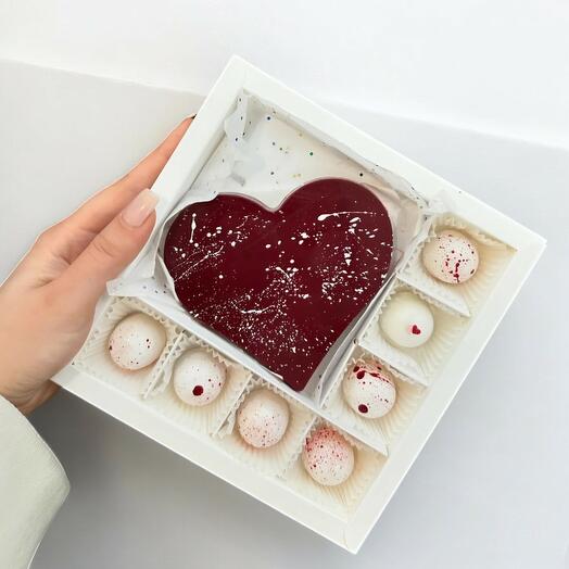 Heart-Shaped Chocolate Box