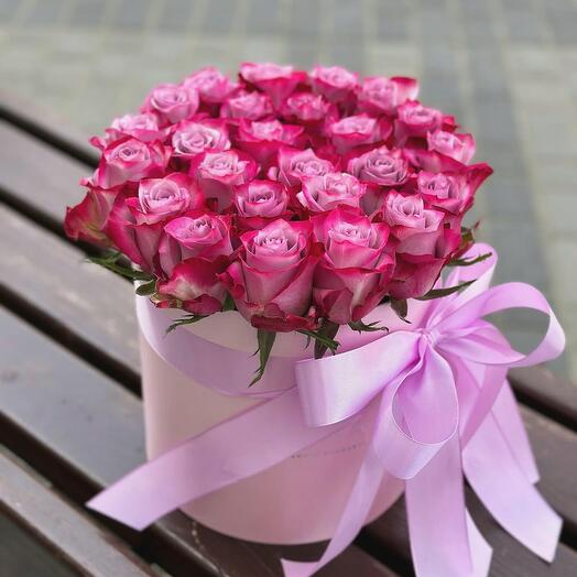 25 Pink rose box