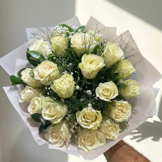 White rose bouquet