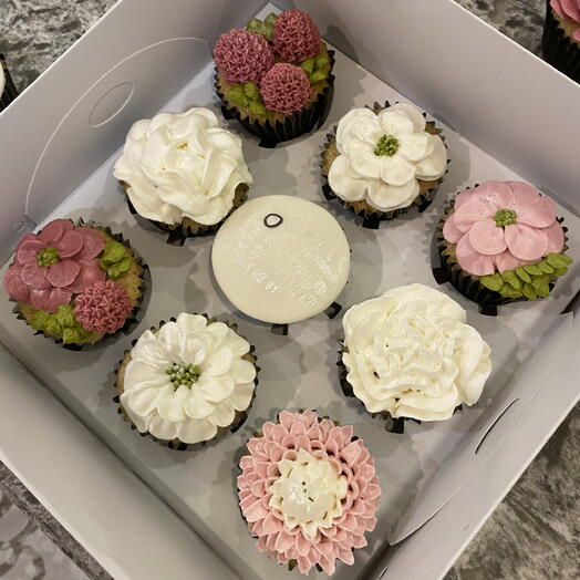 Floral Calendar Cupcake - Çiçek Takvimli Kapkek (9)
