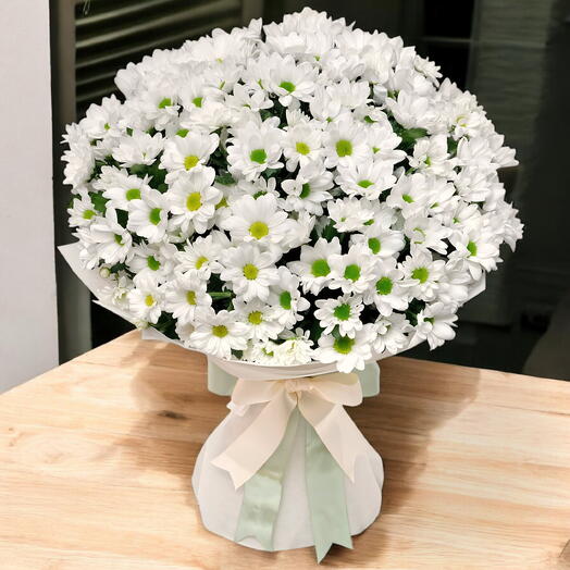 Beyaz Krizantem Buketi