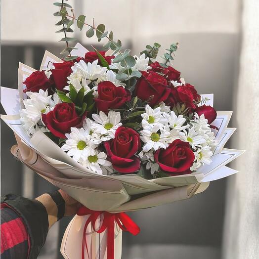Daisies and roses