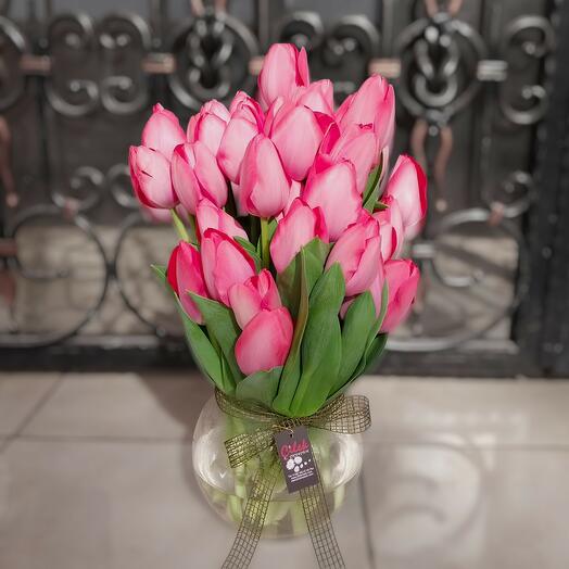 Zarif Pembe Lale Buketi🎀