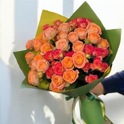 Turuncu Aşk Buketi - Çardak Gullerin Renk Cumbuşu