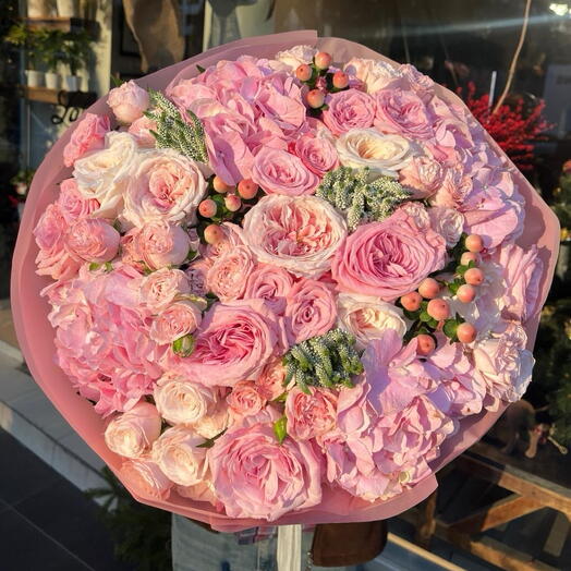 Karışık buket Pembe fısıltı