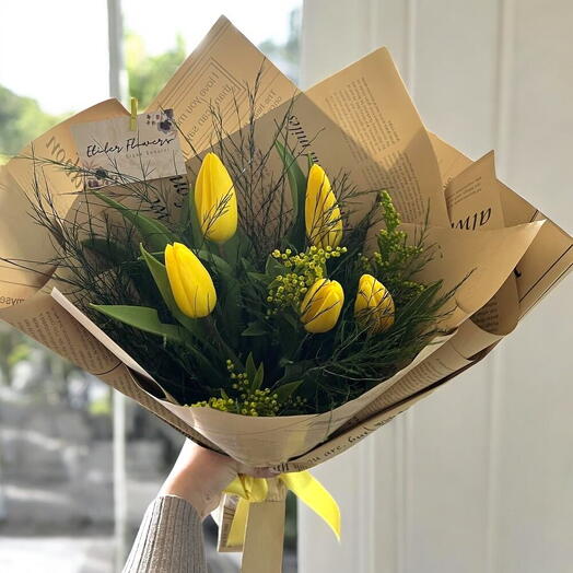 Yellow Tulip Bouquet