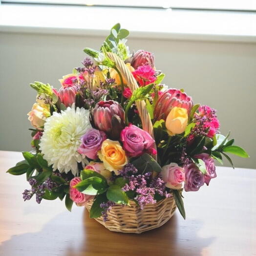 Magical Flowers In Basket