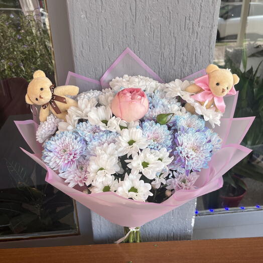 Kasımpatı ayıcık buketi 🐻🌸