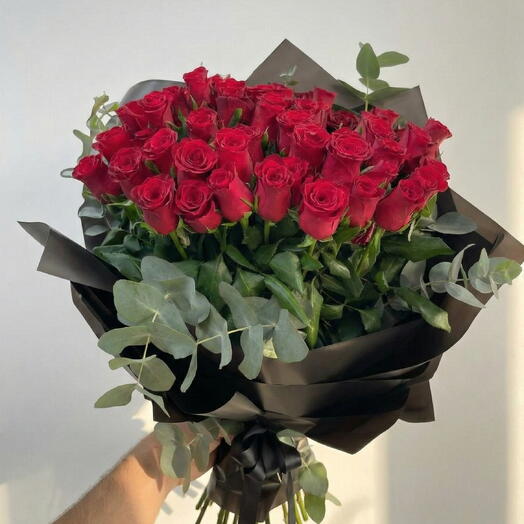 A bouquet of 51 most beautiful roses