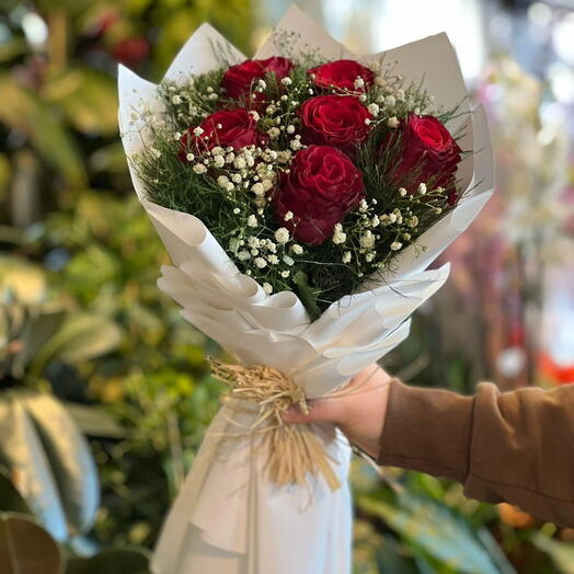 Kirmizi gul buketi ozel