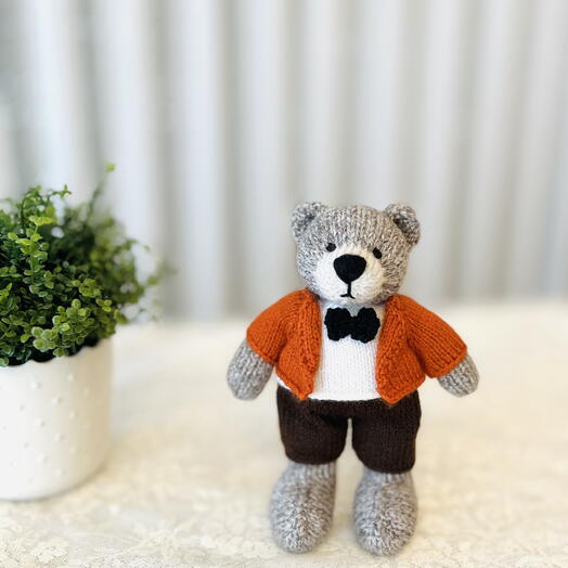 Özel Tasarım Amigurumi Ayıcık - Şık Smokinli El Yapımı Hediye