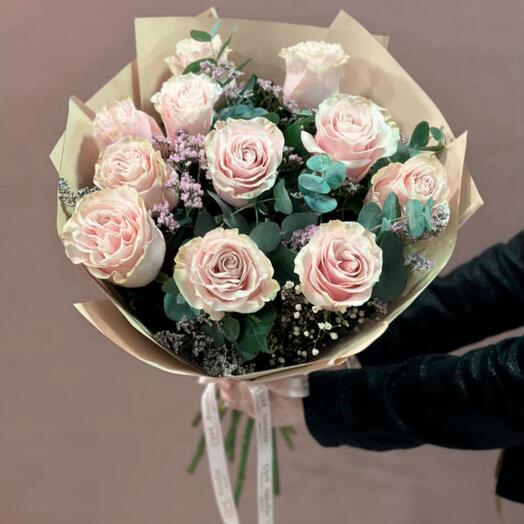 İthal 11 Pudra Gul Buketi