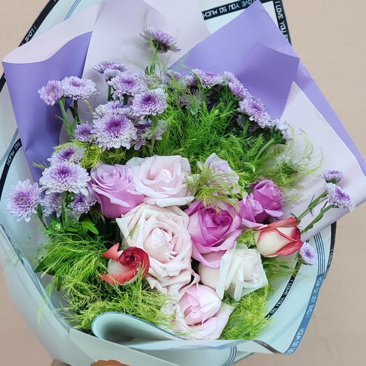 Pink rose bouquet9 - pembe gul buketi