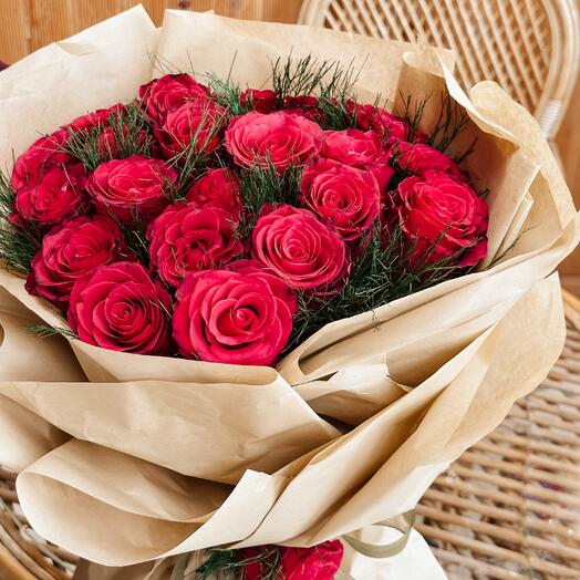 Red rose bouquet