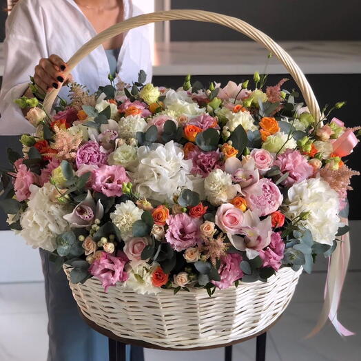 VIP XL Premium Çiçek Sepeti – Pastel Deluxe