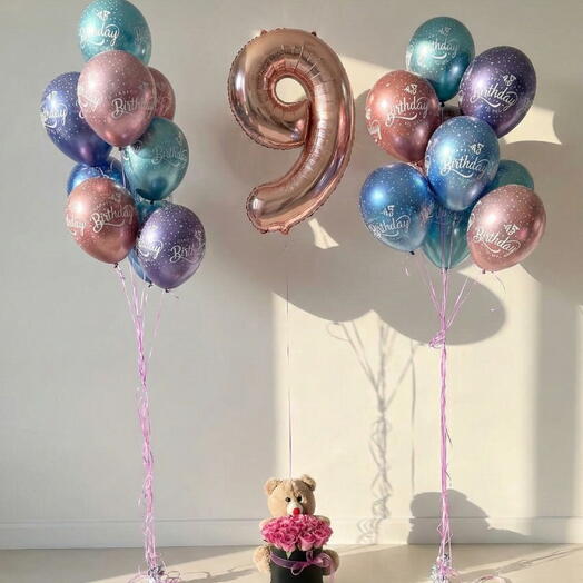 Doğum gunu hellim balon surprizi