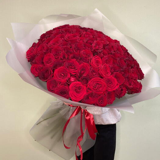 101 Kırmızı Gül Buketi – Lüks Romantik Çiçek Aranjmanı ️