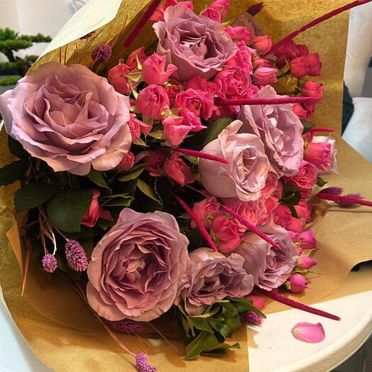 Purple flower bouquet