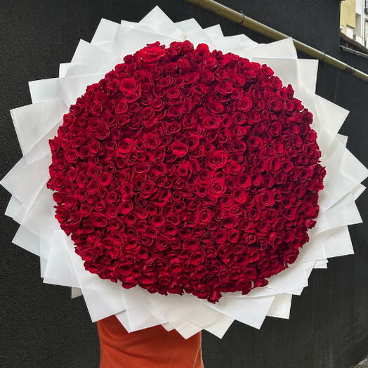 351 Kırmızı Gullu Dev Buket