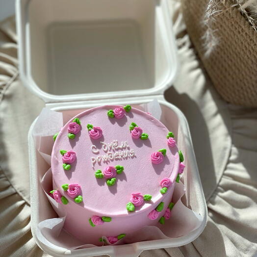 Pembe Gül Bento Kek