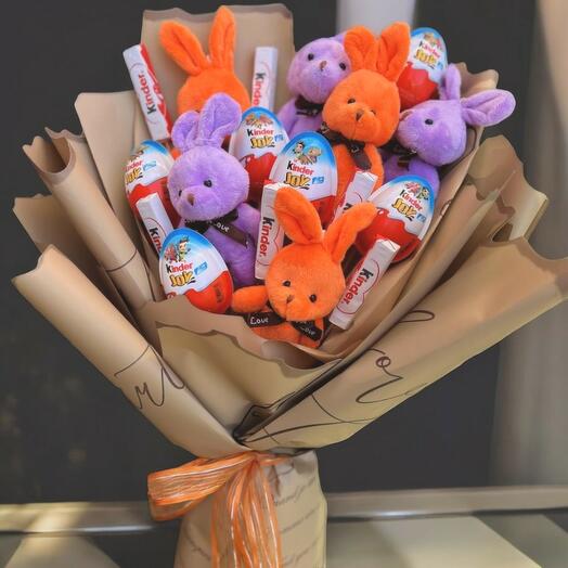 Little bunny and sweets
